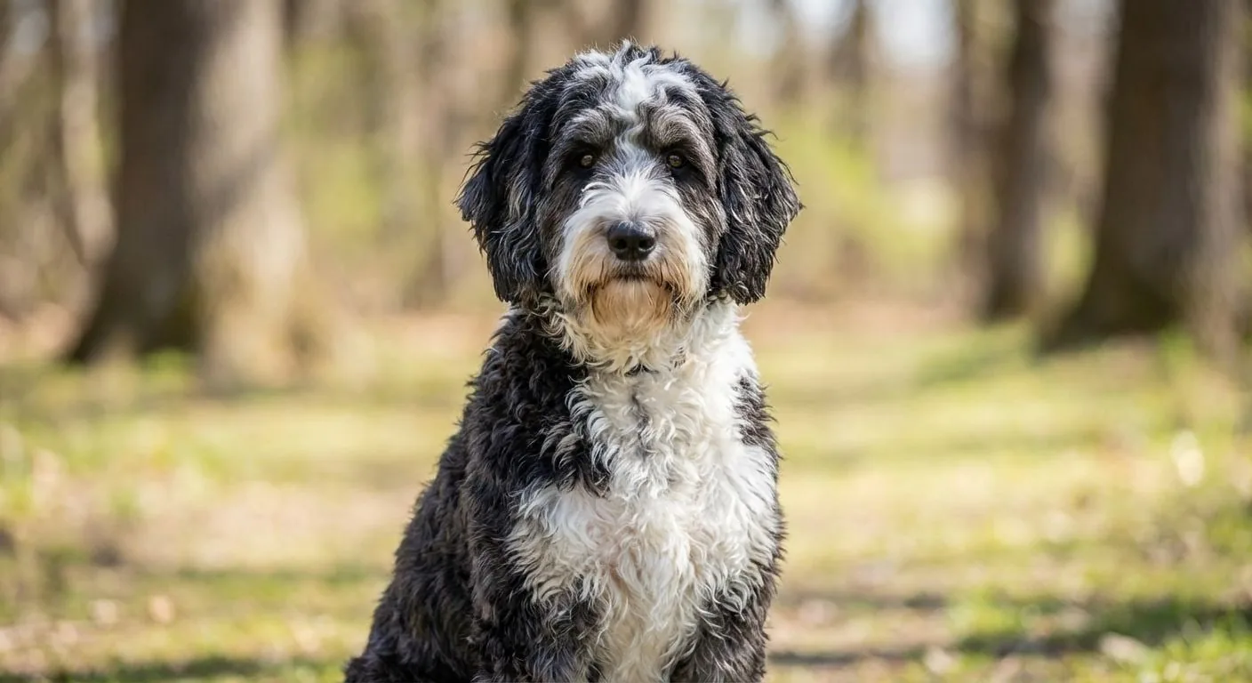 Bordoodle veislės nuotrauka